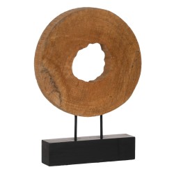 Sculpture Beige Bois de manguier 38 x 8 x 52 cm