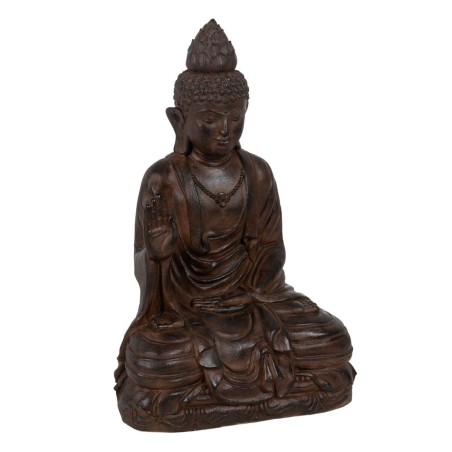 Skulptur Braun Harz 56 x 42 x 88 cm Buddha