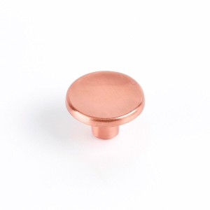 Doorknob Rei 774 Rose Gold Metal Ø 35 x 23 mm (2 Units)