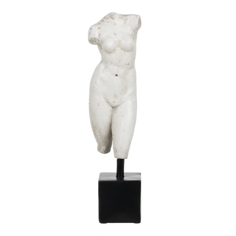 Sculpture White Black Resin 14 x 11 x 43 cm Bust