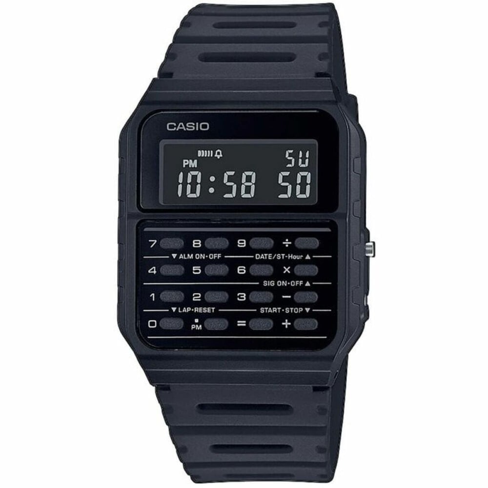 Unisex-Uhr Casio CALCULATOR Schwarz