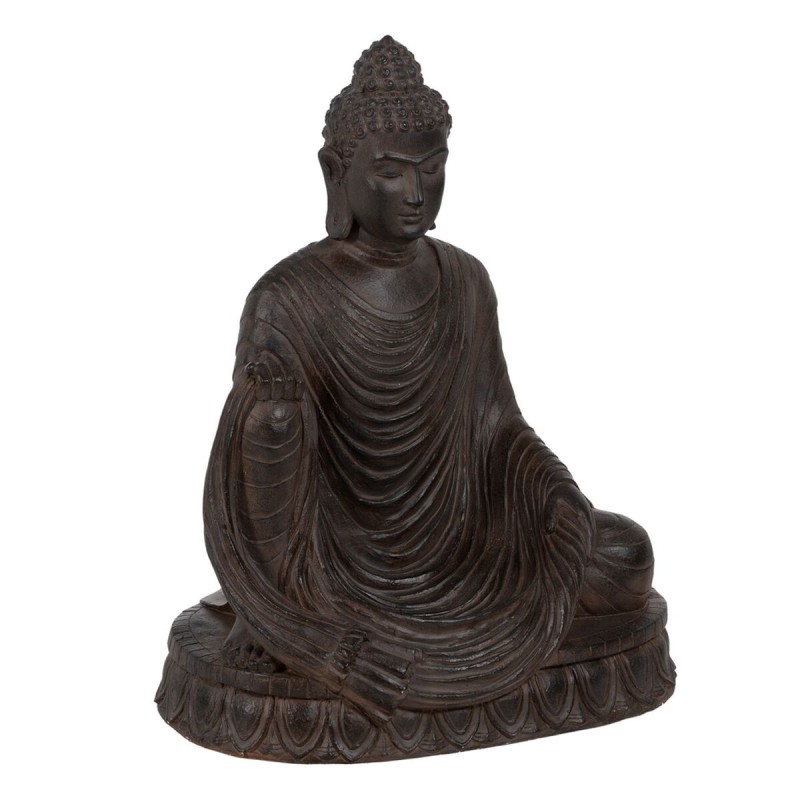 Skulptur Braun Harz 62,5 x 43,5 x 77 cm Buddha