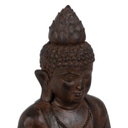 Skulptur Braun Harz 56 x 42 x 88 cm Buddha