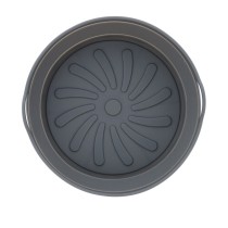 Folding Silicone Basket for Air Fryer Quid Naturalia 20 x 20 x 7 cm (12 Units)