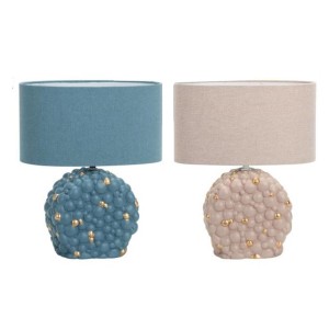 Tischlampe DKD Home Decor Blau Gold Braun Steingut 220 V 50 W (24 x 15 x 34 cm) (2 Stück)