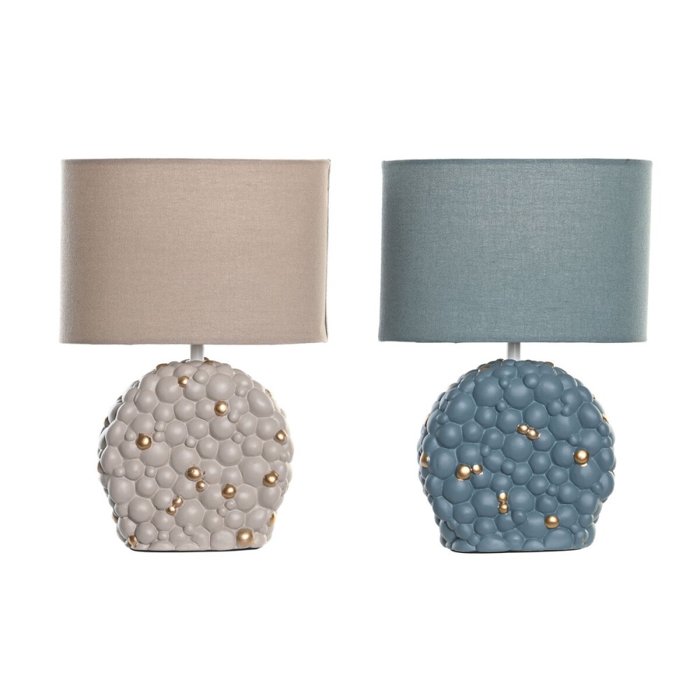 Tischlampe DKD Home Decor Blau Gold Braun Steingut 220 V 50 W (24 x 15 x 34 cm) (2 Stück)