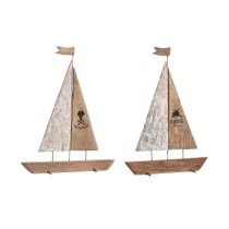 Deko-Figur DKD Home Decor 36,5 x 10 x 54 cm 37,5 x 10 x 48 cm Braun (2 Stück)