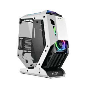 Boîtier ATX semi-tour Sharkoon ELITE SHARK CA700 LED RGB Noir/Blanc Blanc