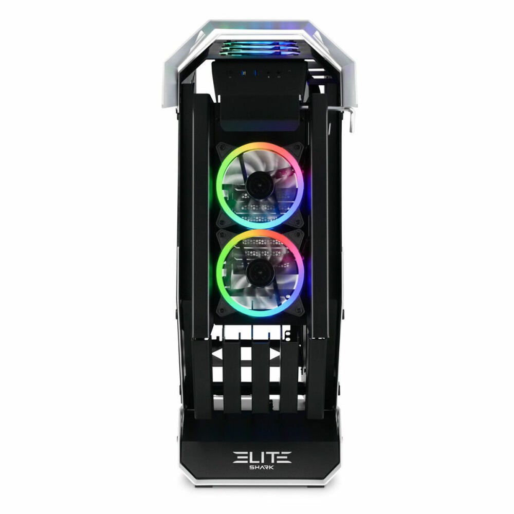 ATX Semi-Tower Gehäuse Sharkoon ELITE SHARK CA700 LED RGB Schwarz/Weiß Weiß