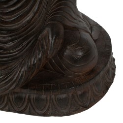 Skulptur Braun Harz 62,5 x 43,5 x 77 cm Buddha