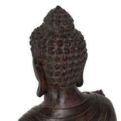 Skulptur Braun Harz 62,5 x 43,5 x 77 cm Buddha