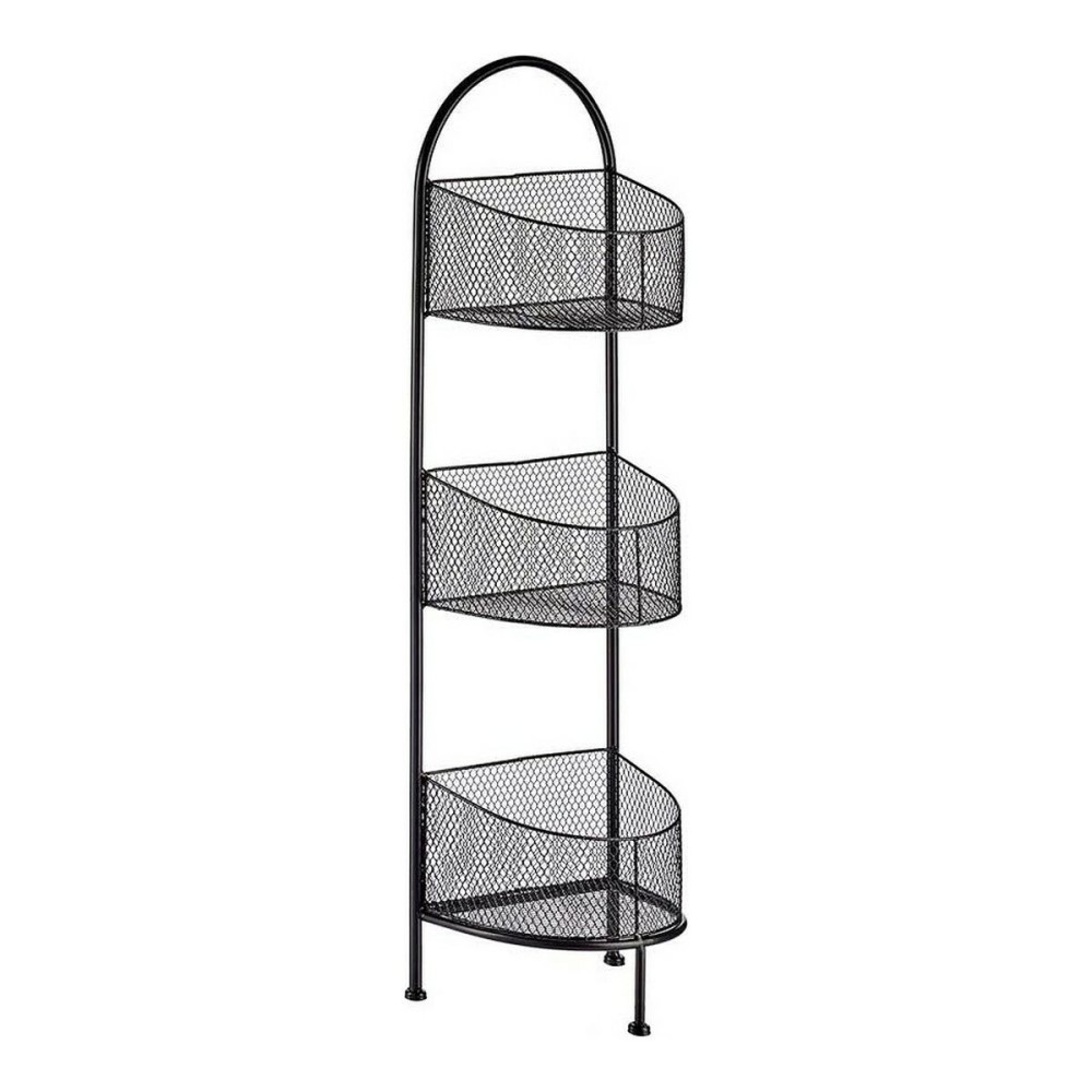 Shelves Black Metal (21,2 x 97 x 28,5 cm)