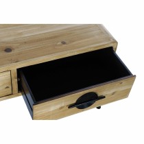 Table d'appoint DKD Home Decor Marron Noir Métal Sapin 100 x 50 x 52,5 cm