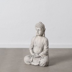 Sculpture Grey Clay Fibre 44,5 x 28 x 70,5 cm Buddha