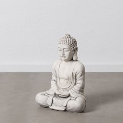 Skulptur Grau Lehm Faser 44 x 27 x 58 cm Buddha