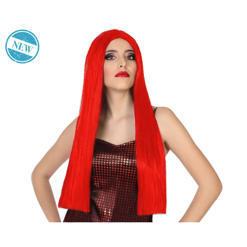 Perücke Rot 60 cm