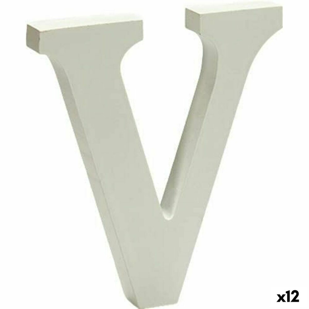 Lettre Pincello 1711022 1,8 x 21 x 17 cm Lettre V (12 Unités)