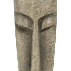 Skulptur Beige Harz 30,3 x 26,3 x 94 cm