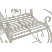 Rocking Chair DKD Home Decor Metal Aluminium White (63 x 89 x 92 cm)