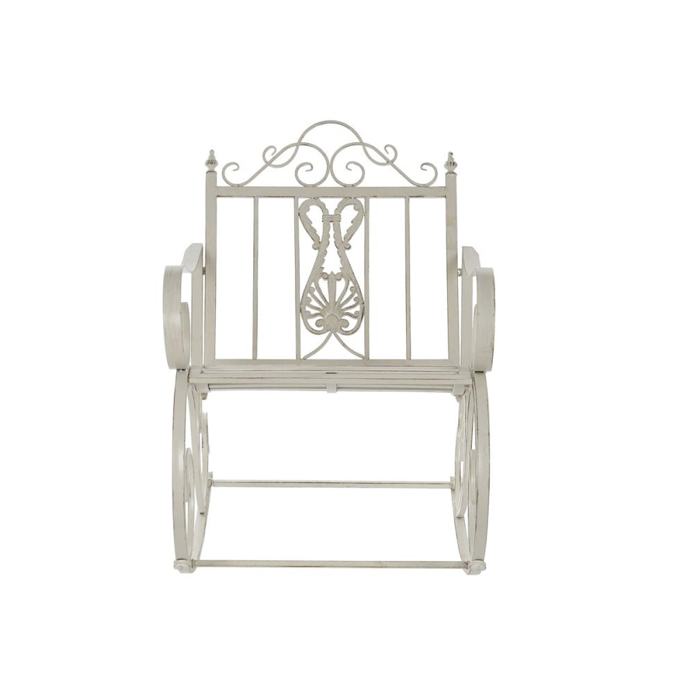 Rocking Chair DKD Home Decor Metal Aluminium White (63 x 89 x 92 cm)