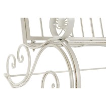 Fauteuil à Bascule DKD Home Decor Métal Aluminium Blanc (118 x 90 x 92 cm)