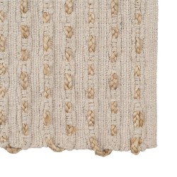 Tapis Blanc Naturel 70 % coton 30 % Jute 160 x 230 cm