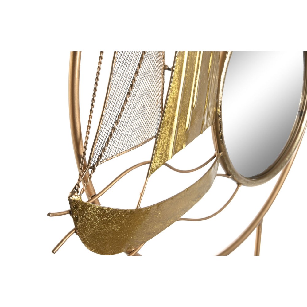 Figurine Décorative DKD Home Decor Miroir Doré Métal méditerranéen (53 x 9 x 67 cm)