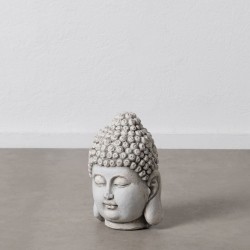 Skulptur Grau Lehm Faser 26,5 x 26,5 x 41 cm Buddha