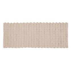 Tapis Blanc Naturel 70 % coton 30 % Jute 170 x 70 cm