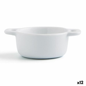 Satz für Appetithäppchen Quid Gastro Fun Weiß aus Keramik 10 x 7 x 4 cm (12 Stück)