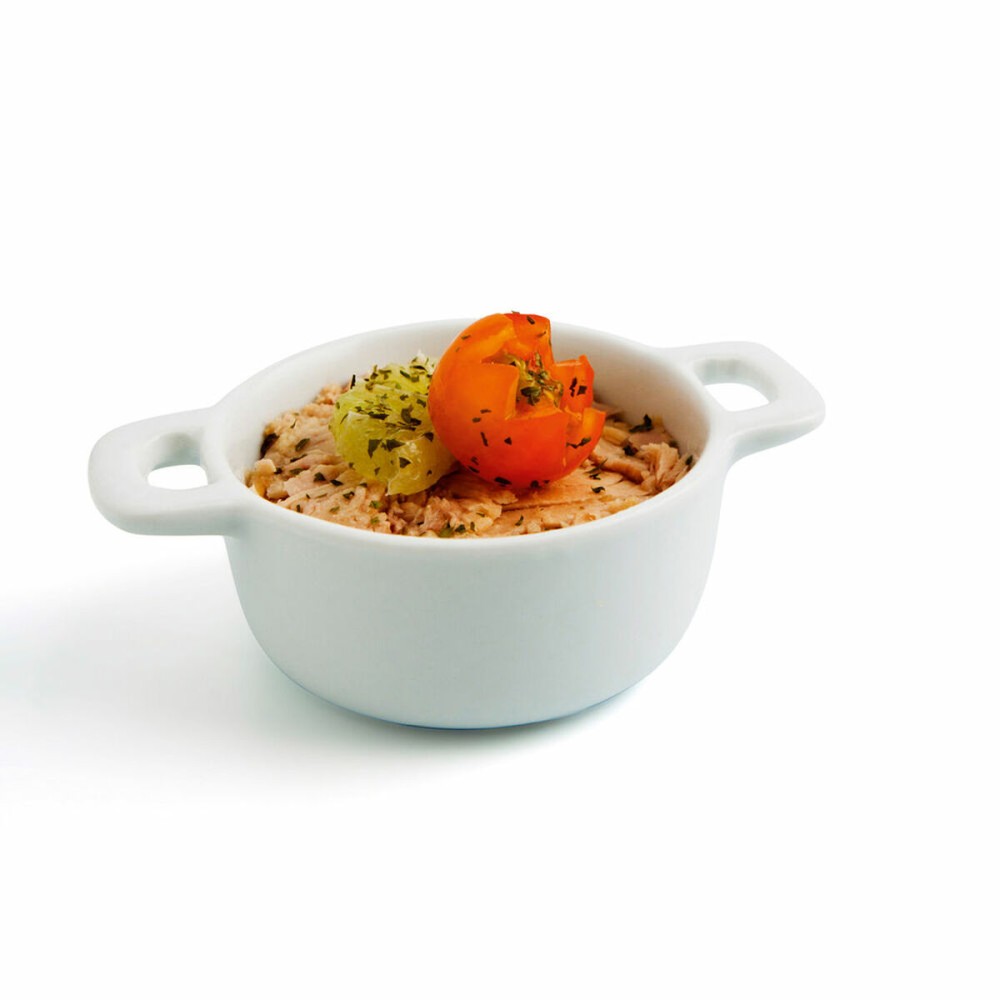 Satz für Appetithäppchen Quid Gastro Fun Weiß aus Keramik 10 x 7 x 4 cm (12 Stück)
