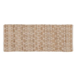 Tapis Blanc Naturel 60 % Coton Jute 170 x 70 cm