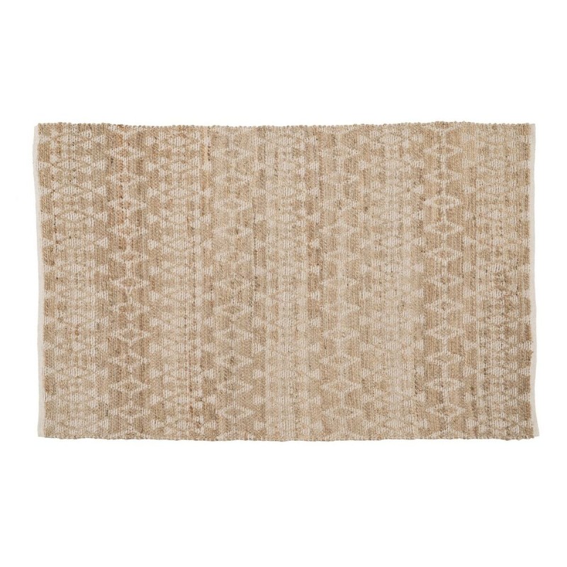 Tapis Blanc Naturel 60 % Coton Jute 160 x 230 cm