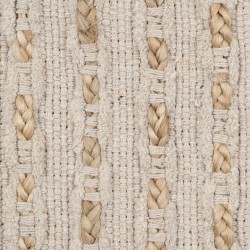 Tapis Blanc Naturel 70 % coton 30 % Jute 170 x 70 cm