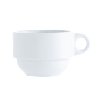 Tea and coffee cup Quid Basic White 250 ml (12 Units)