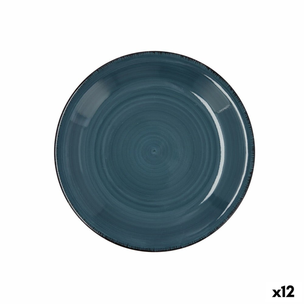 Dessertteller Quid Vita aus Keramik Blau (19 cm) (12 Stück)