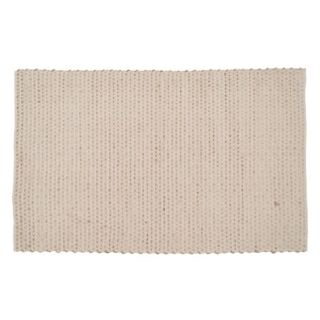 Teppich Weiß natürlich 70 % Baumwolle 30 % Jute 200 x 290 cm