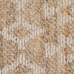 Carpet White Natural 60 % Cotton Jute 160 x 230 cm