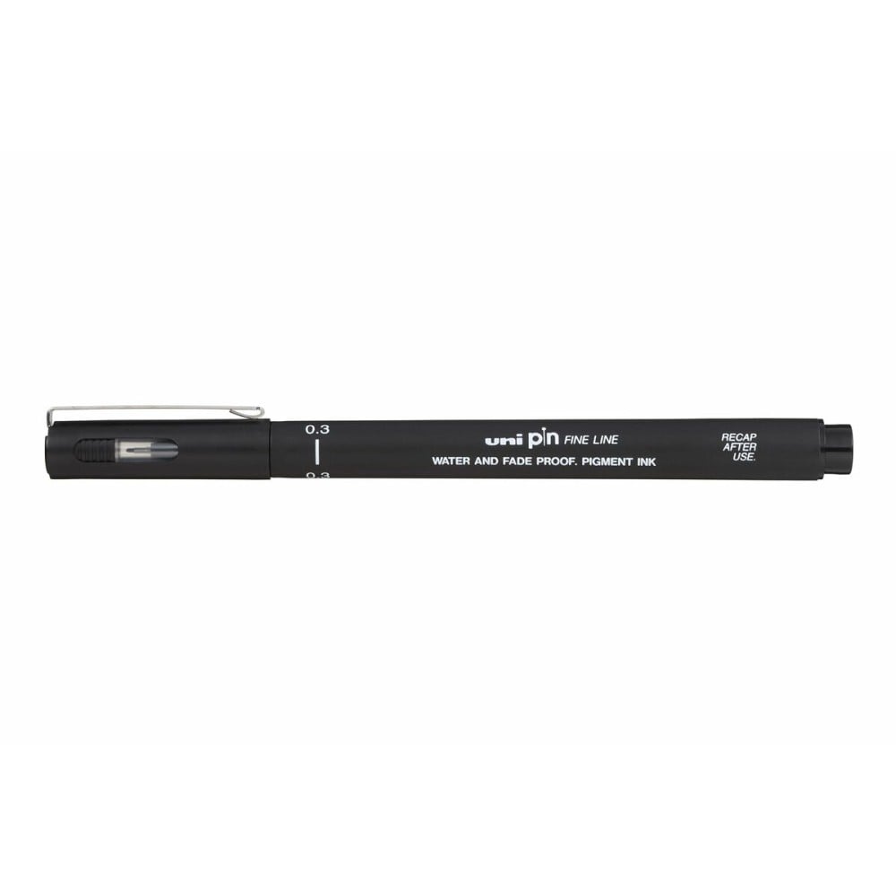 Dauermarker Uni-Ball PIN03-200(S) Schwarz 12 Stücke