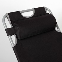 Sun-lounger Aktive Black 153 x 33 x 47 cm