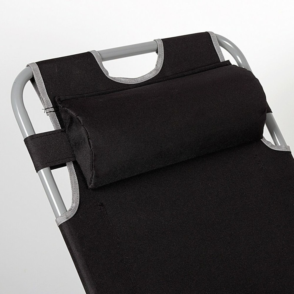 Sun-lounger Aktive Black 153 x 33 x 47 cm