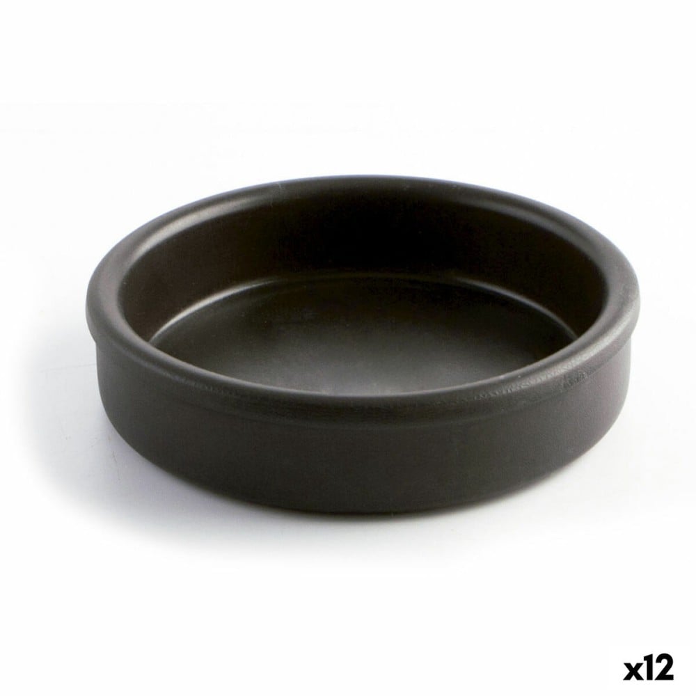 Kochtopf Quid Barro Lux Schwarz aus Keramik Ø 18 cm (12 Stück)