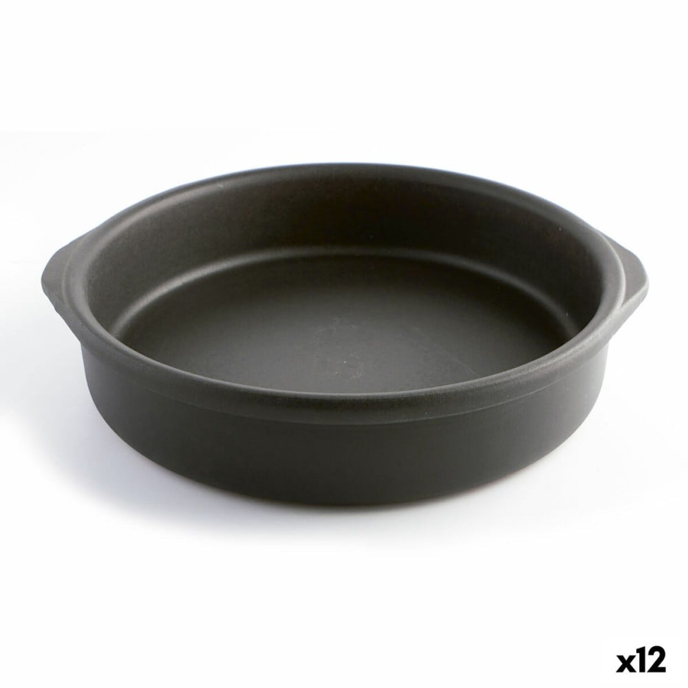 Kochtopf Quid Barro Lux Schwarz aus Keramik Ø 22 cm (12 Stück)