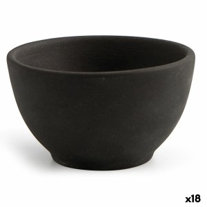 Schüssel für Vorspeisen Quid Mineral Gres Schwarz aus Keramik 9 x 5 cm (18 Stück)