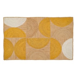 Carpet Yellow Natural Jute 200 x 290 cm