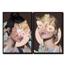 Leinwand DKD Home Decor polystyrol Leinwand 50 x 3,5 x 70 cm
