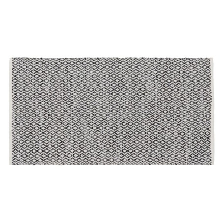 Carpet Grey 70 % cotton 30 % Polyester 80 x 150 cm