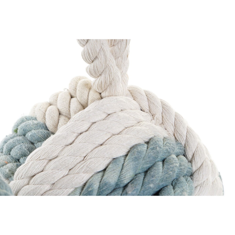 Figurine Décorative DKD Home Decor Bleu Marron Blanc Nœud 14 x 14 x 28 cm méditerranéen (3 Pièces)