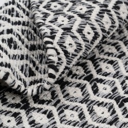 Teppich Grau 70 % Baumwolle 30 % Polyester 160 x 230 cm