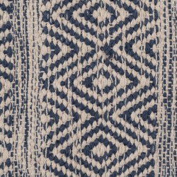 Carpet Blue White 70 % cotton 30 % Polyester 160 x 230 cm